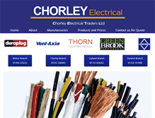 Tablet Screenshot of chorleyelectrical.com